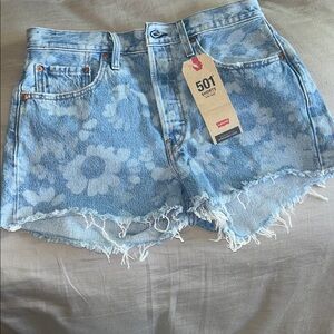 Levi’s 501 Jean Shorts in Athens Blossom Floral